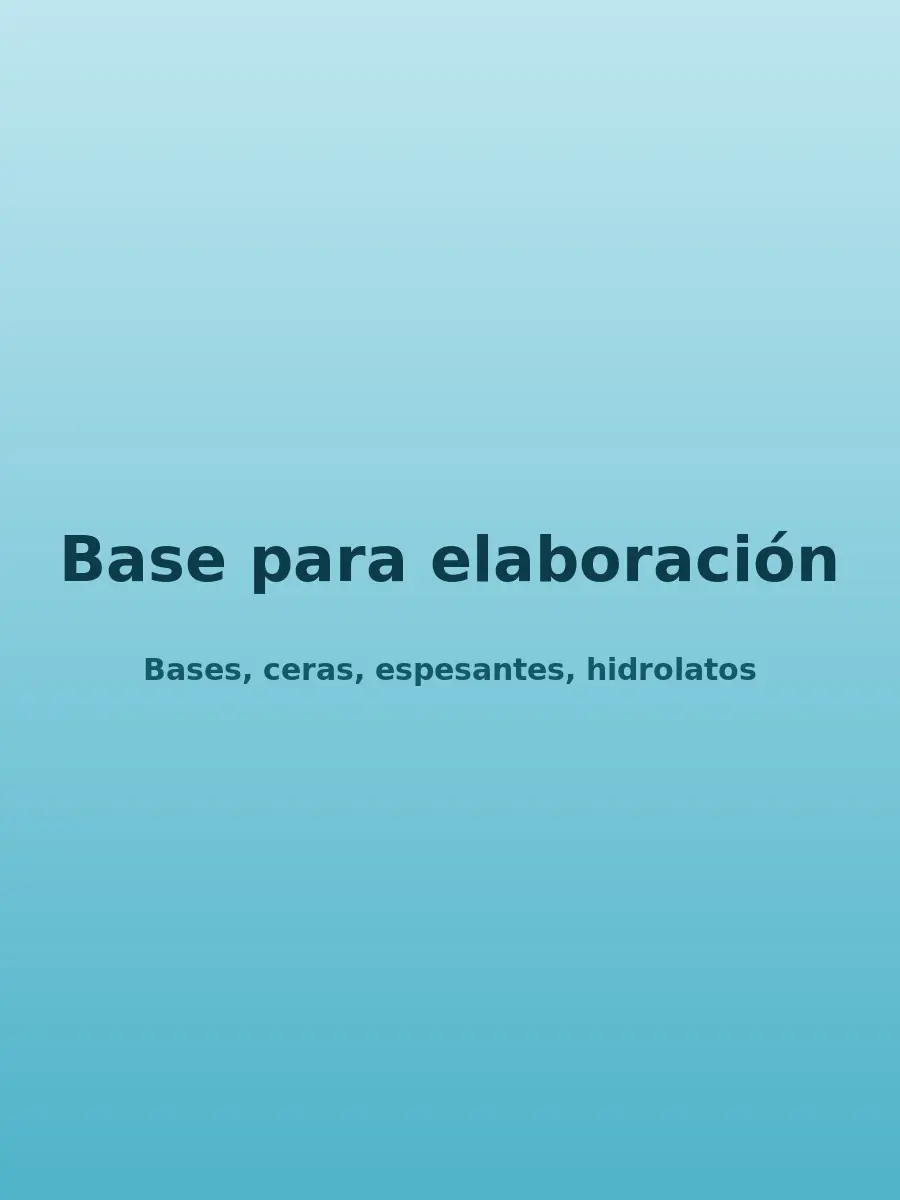 Base para elaboración
